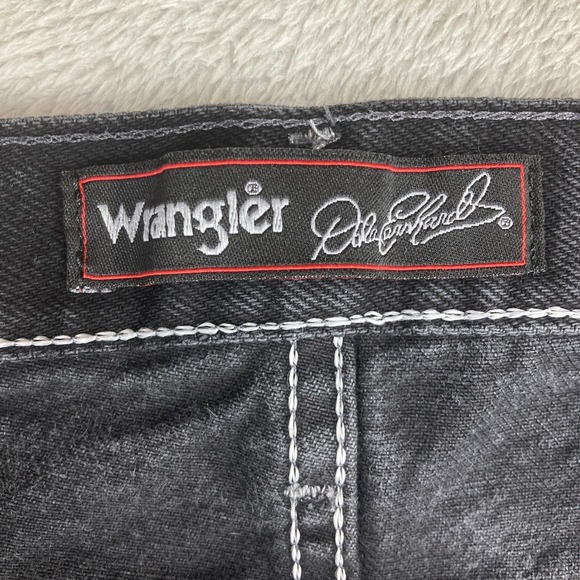 Vintage Wrangler Dale Earnhardt 3 Jeans Black Wash Denim Mens 36x29 - Picture 12 of 15
